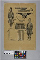 藏品(陳奇祿手稿-魯凱族男子服式)的圖片